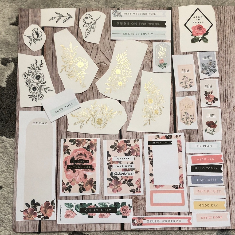 ❤️$2 Floral Design Sticker Set